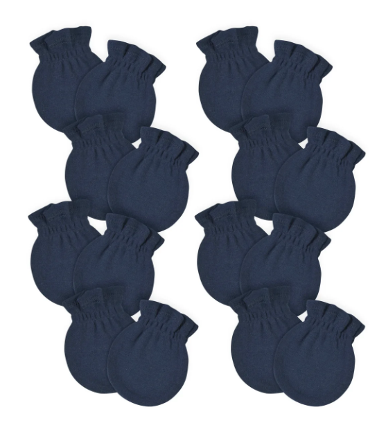 Gerber 8-Pack Baby Navy No Scratch Mittens