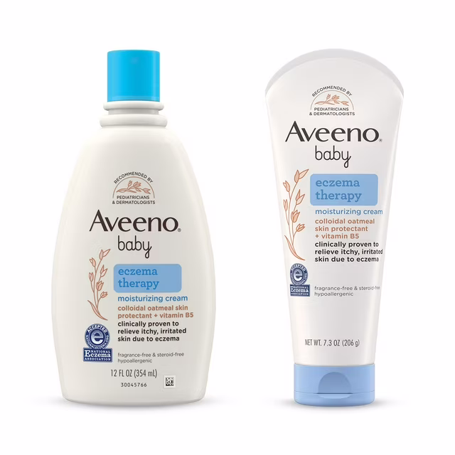 Aveeno Baby Eczema Therapy Moisturizing Cream, 2-Pack