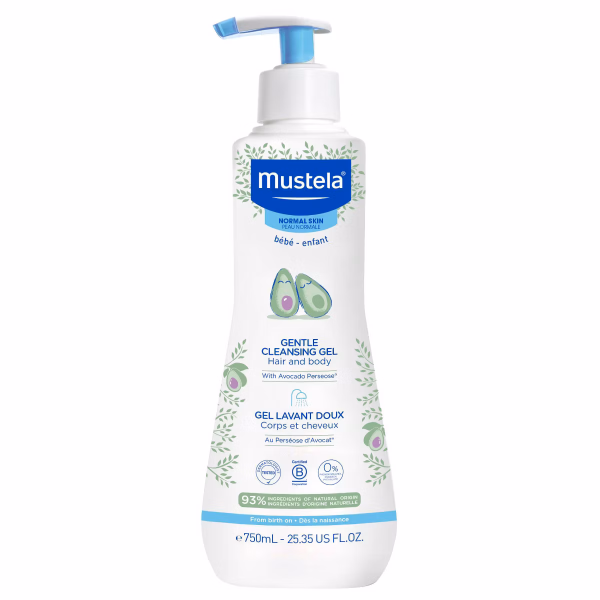 Mustela Gentle Cleansing Gel 750 mL (25.35 fl oz)