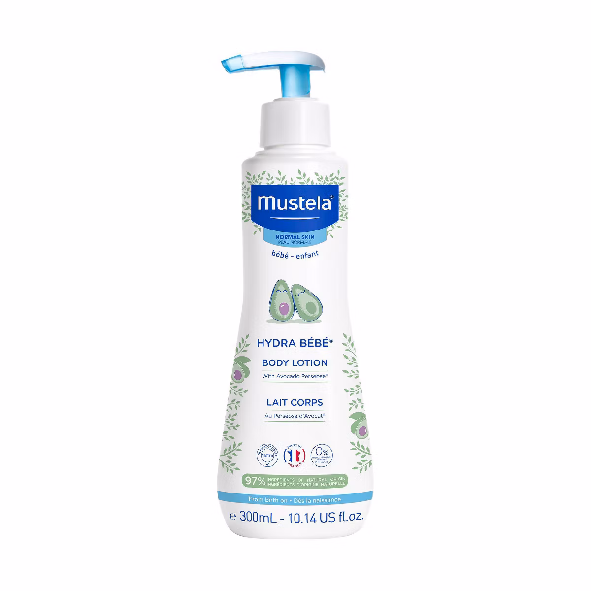 Mustela Hydra Bebe Baby Body Lotion 300 mL (10.14 fl oz)