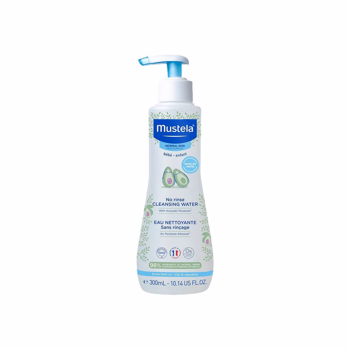 Mustela No Rinse Cleansing Baby Micellar Water 300 mL (10.14 fl oz)