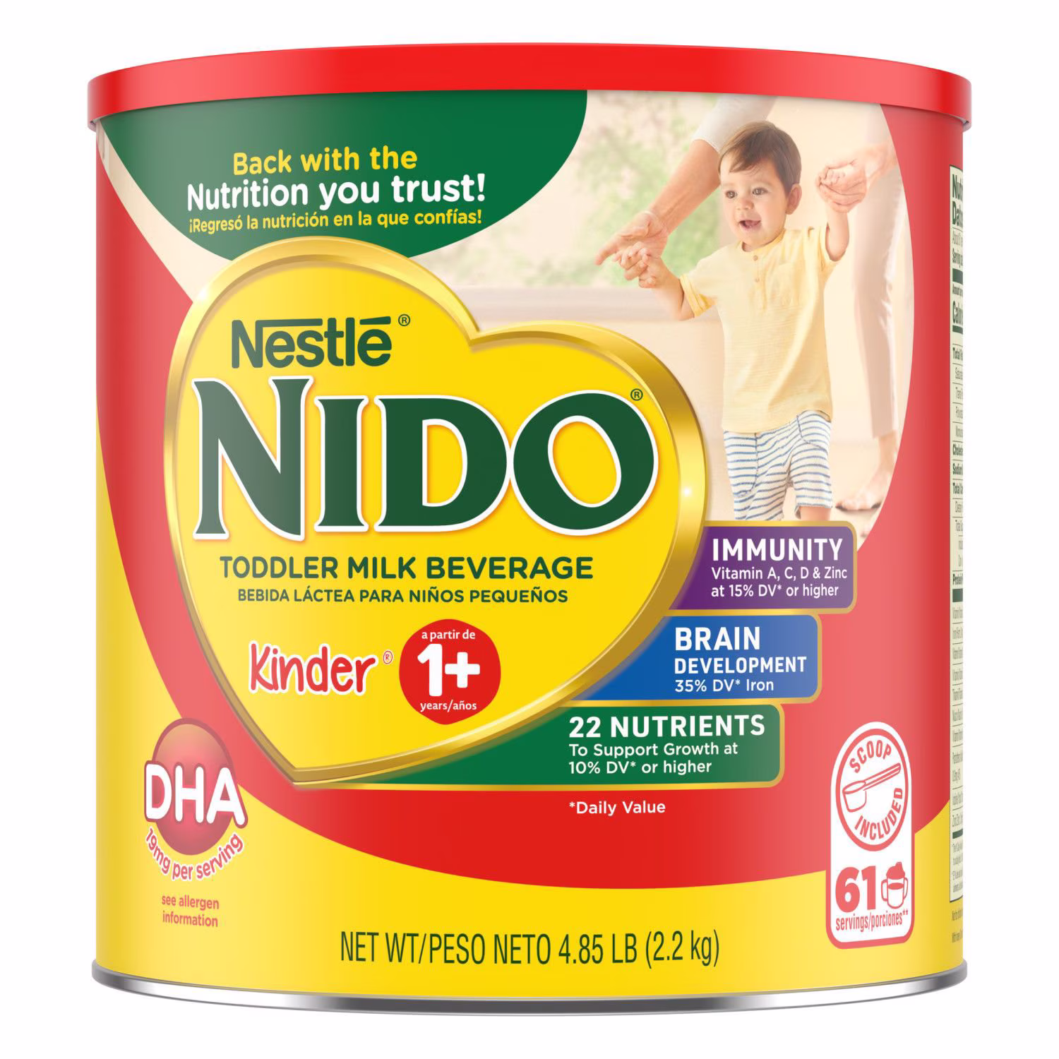 Nestle NIDO 1+ Toddler Milk Beverage, 4.85 lb.