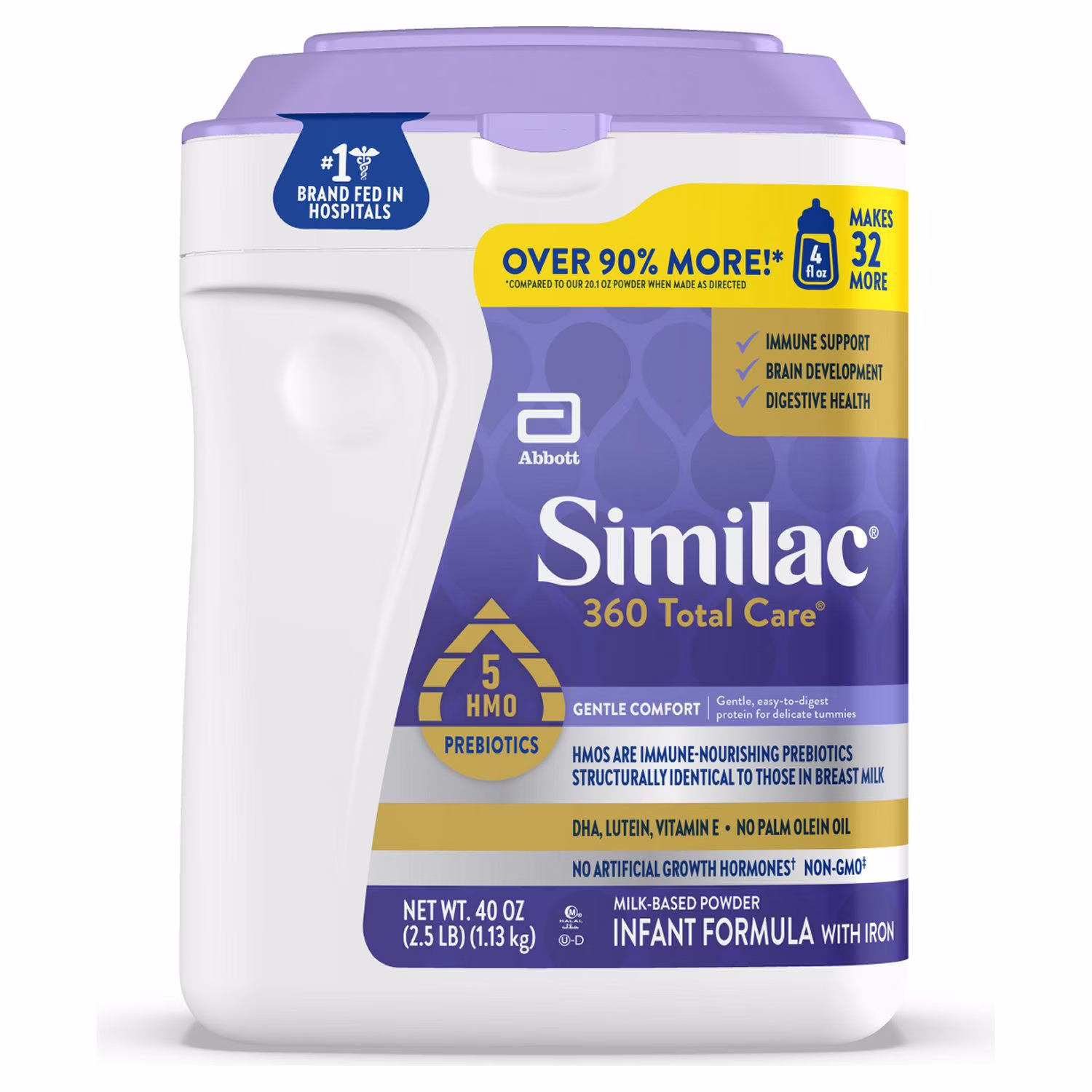 Similac 360 Total Care Gentle Comfort Infant Formula, 40 oz