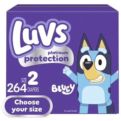 Luvs Pro Level Leak Protection Diapers, Size 2, 264 Count