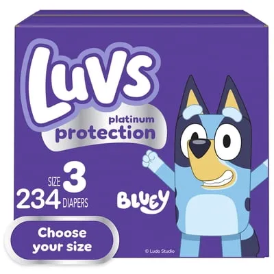 Luvs Pro Level Leak Protection Diapers, Size 3, 234 Count