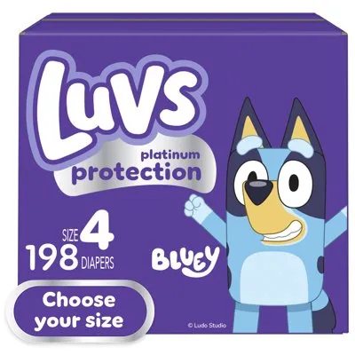 Luvs Pro Level Leak Protection Diapers, Size 4, 198 Count