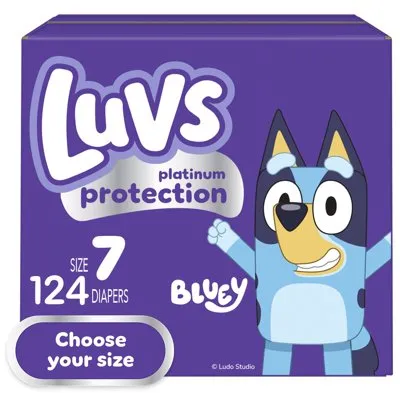 Luvs Pro Level Leak Protection Diapers, Size 7, 124 Count