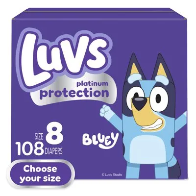 Luvs Pro Level Leak Protection Diapers, Size 8, 108 Count