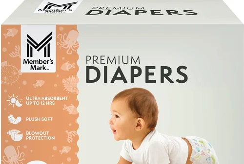 Member's Mark Premium Baby Diapers, Size 3, 222 Count