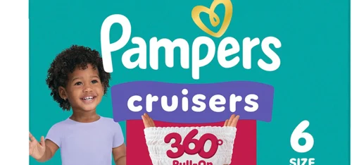 Pampers Cruisers 360° Pull-On Diapers, Size 6, 100 Count