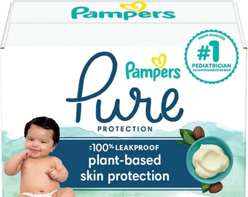 Pampers Pure Protection Diapers, Size 4, 150 Count