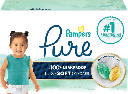 Pampers Pure Protection Diapers, Size 5, 132 Count