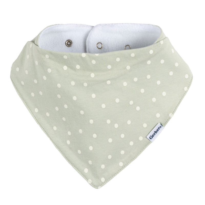 Gerber 10-Pack Baby Girls Multi Pink Bandana Bibs photo 2