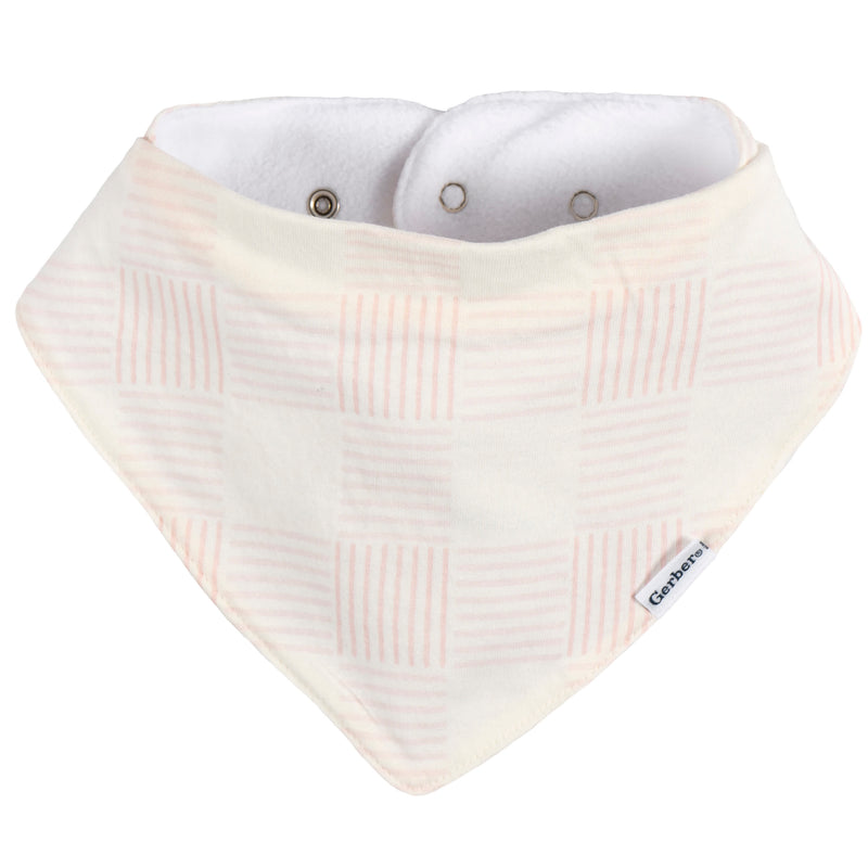 Gerber 10-Pack Baby Girls Multi Pink Bandana Bibs photo 4