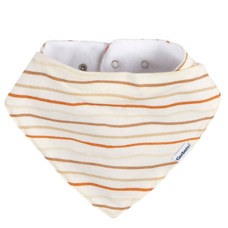 Gerber 10-Pack Baby Neutral Multi Rust Bandana Bibs photo 2