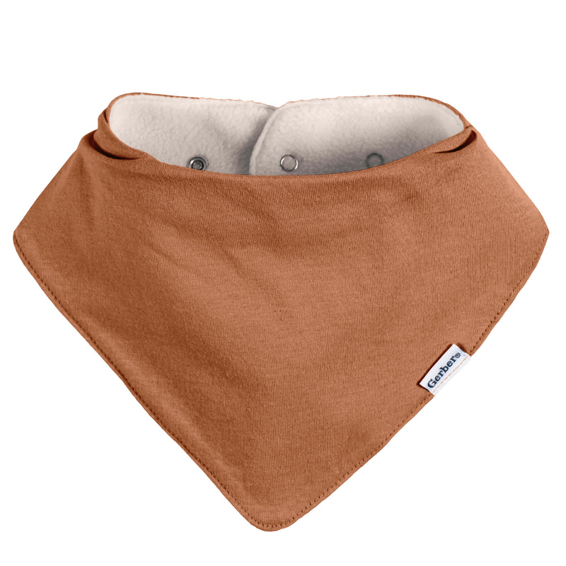Gerber 10-Pack Baby Neutral Multi Rust Bandana Bibs photo 3