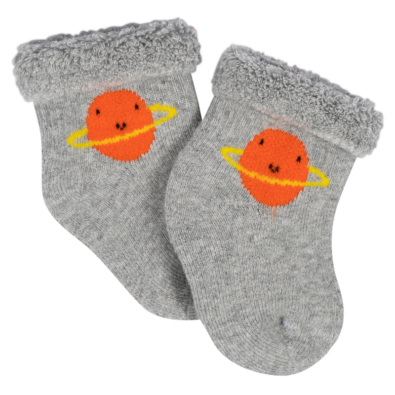 Gerber 12-Pack Baby Boys Space Explorer Terry Wiggle Proof® Socks photo 5