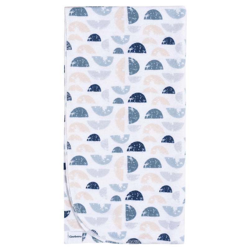 Gerber 4-Pack Baby Boys Coastal Calm Flannel Blankets photo 4