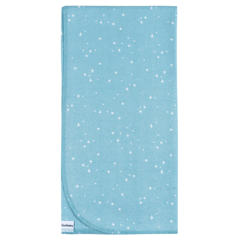 Gerber 4-Pack Baby Girls Animal Geo Flannel Blankets photo 2