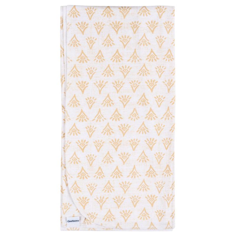 Gerber 4-Pack Baby Girls Animal Geo Flannel Blankets photo 3