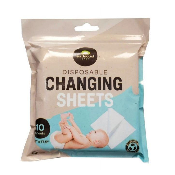 10pk Earthbound Baby Changing Sheets