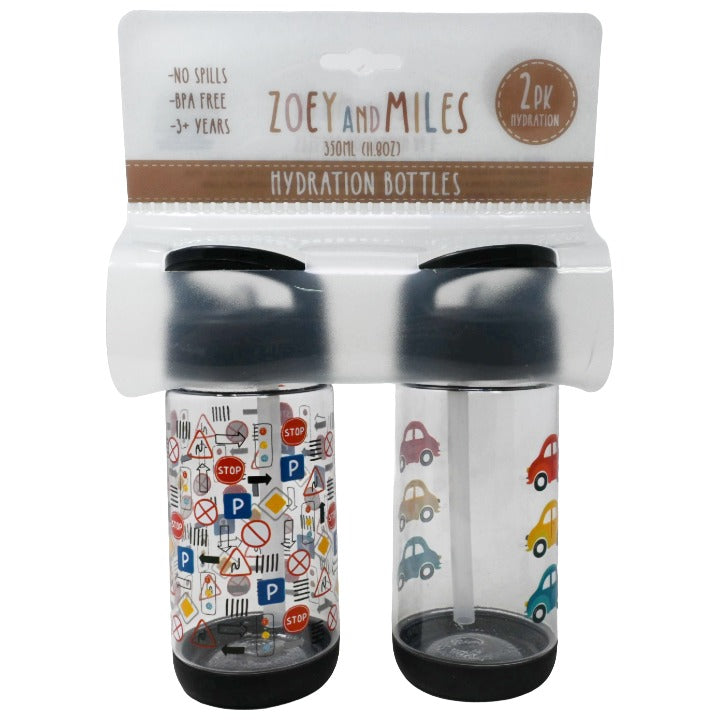 Zoey & Miles Kids 2 Pack Hydration Bottles (Flip Straw) photo 3