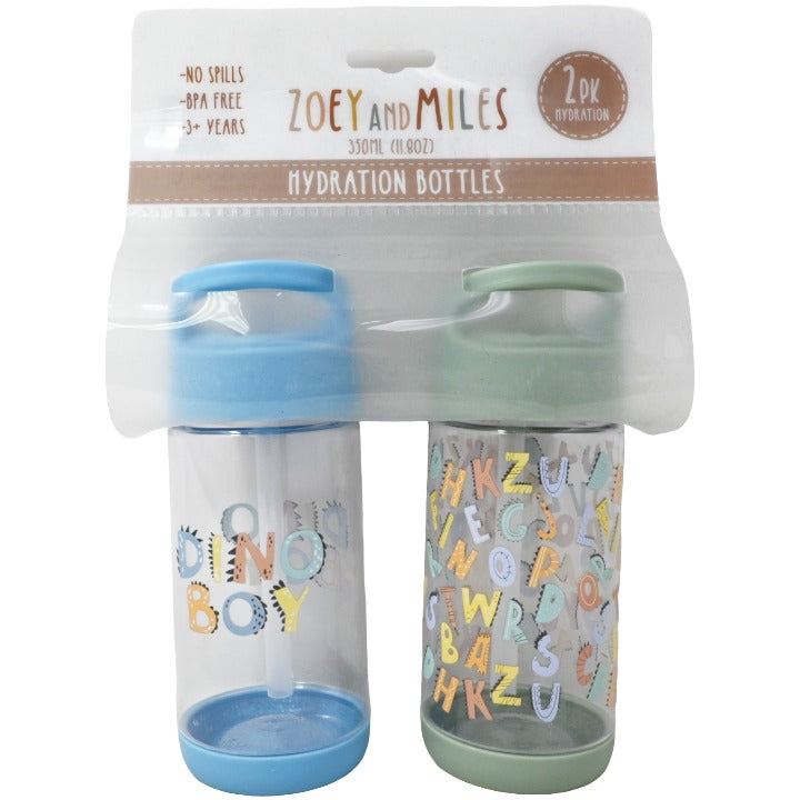 Zoey & Miles Kids 2 Pack Hydration Bottles (Flip Straw) photo 4