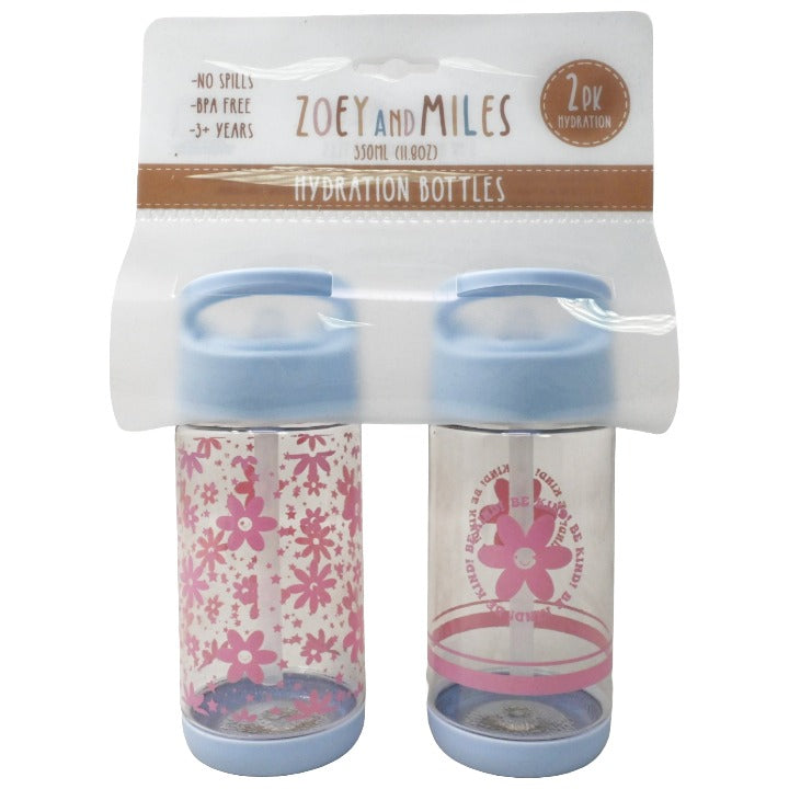 Zoey & Miles Kids 2 Pack Hydration Bottles (Flip Straw) photo 7