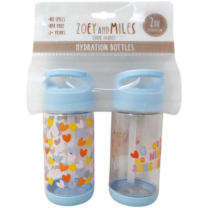 Zoey & Miles Kids 2 Pack Hydration Bottles (Flip Straw) photo 8