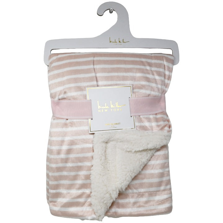 Nicole Miller Mink & Sherpa Baby Blanket Throw (30"x40") photo 2