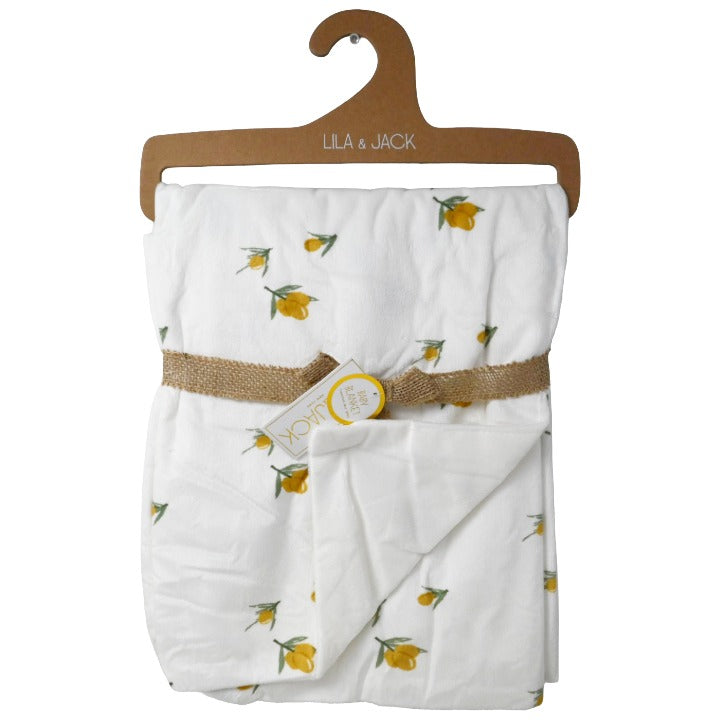 Lila & Jack Olive Print Mink on Mink Backing Baby Blanket Throw (30"x40")