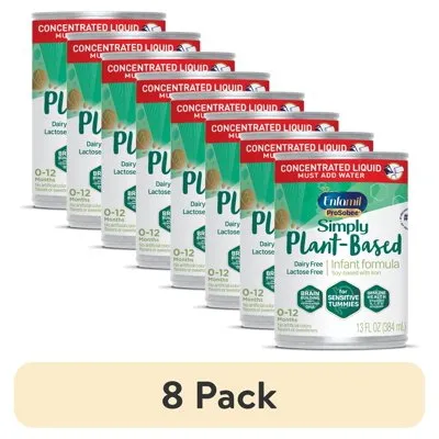 (8 pack) Enfamil ProSobee Soy-Based Concentrate Baby Formula, Lactose & Milk Free, 13 fl oz Can