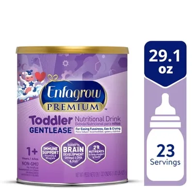Enfagrow Premium Gentlease Toddler Nutritional Drink, For Sensitive Bellies, 29.1 oz