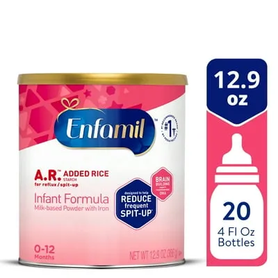 Enfamil A.R. Powder Baby Formula, Designed to Reduce Frequent Spit-Up in 1 Week, 12.9 oz Can