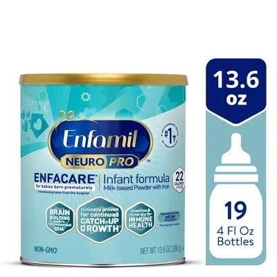 Enfamil NeuroPro EnfaCare Premature Discharge Powder Baby Formula, 13.6 oz Can