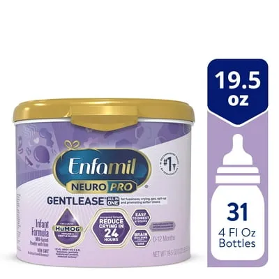 Enfamil NeuroPro Gentlease Baby Formula for Easing Fussiness, Gas, Spit-up in 24 Hrs, 35.2 Oz Box