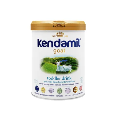 Kendamil Goat Toddler Drink, European Formula Powder with Whole A2 Milk, Hmos, & Dha, 28.2oz