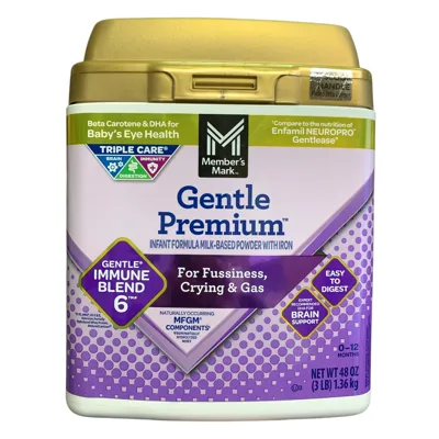 Member's Mark, Gentle Premium Infant Formula, 48 oz.