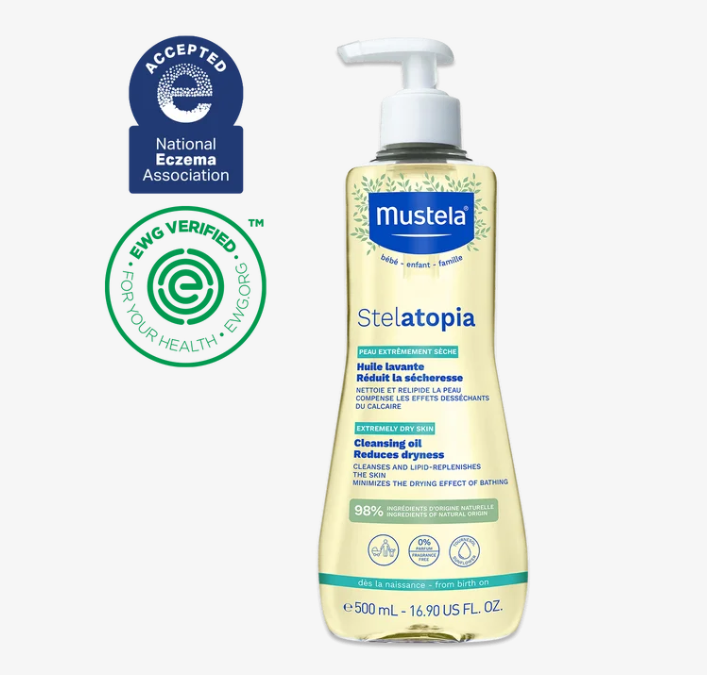 Mustela Stelatopa Eczema-Prone Skin Cleansing Oil 500 mL (16.9 fl oz)