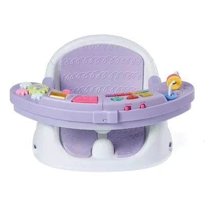 Infantino Music & Lights 3-in-1 Discovery Seat and Booster for Babies and Toddlers, 4-48 Months, Lavender