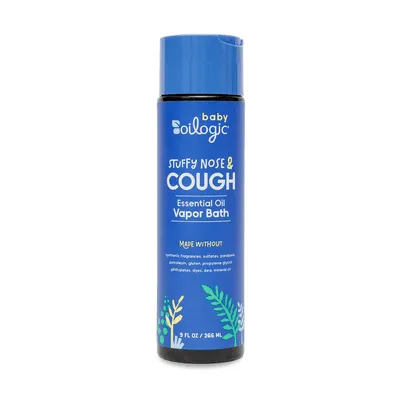 Oilogic Stuffy Nose & Cough, Essential Oil Vapor Bath for Baby, 9 fl oz