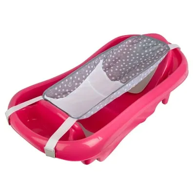 The First Years Sure Comfort Deluxe Newborn to Toddler Bathtub, Pink