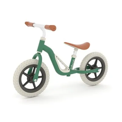 Chillafish Charlie Lightweight Toddler Balance Bike with Carry Handle, Adjustable Seat and Handlebar, Puncture-Proof 10-inch Wheels, for Kids 18-48 Months, Forest