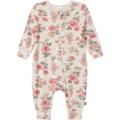 Modern Moments by Gerber Baby Neutral Super Soft Viscose Long Sleeve Coverall, Sizes Newborn - 12 Months