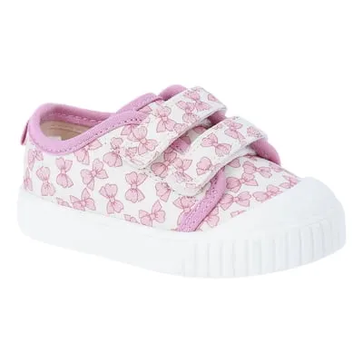 Wonder Nation Baby Girls Two Strap Bump Toe Sneakers