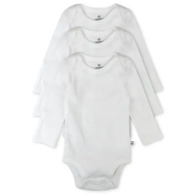 Honest Baby Clothing Baby Boy or Girl Gender Neutral Organic Cotton Long Sleeve Bodysuits, 3 Pack (Preemie-24 Months)
