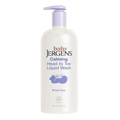 Baby Jergens Calming Head to Toe Liquid Baby Wash, Body Wash and Shampoo, Tear Free, 20 fl oz