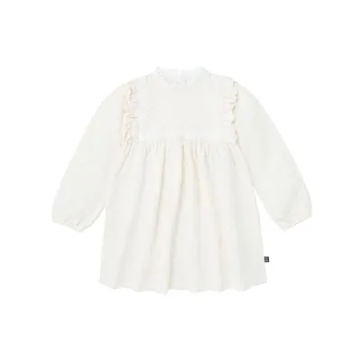 Modern Moments by Gerber Toddler Girl Ruffled Dress with Crochet Lace Detail, Sizes 12M-5T
