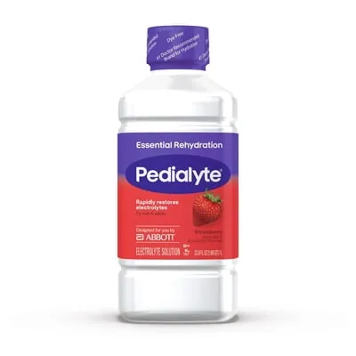Pedialyte Essential Rehydration Electrolyte Drink, Strawberry, 1 Liter