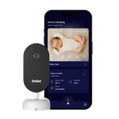 Owlet Dream Sight (Gen 3) Smart Baby Monitor – 2K HD Wi-Fi Video Camera, Cry & Motion Alerts, Night Vision & Temp Monitoring
